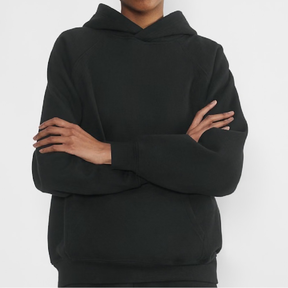 Aritzia Cozy Sweatfleece Mega Raglan Hoodie - Black
